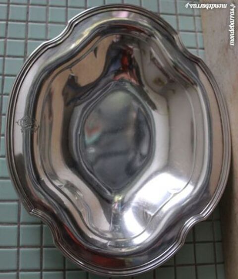 Légumier XIX monogrammé métal argent 150 Paris 14 (75)
