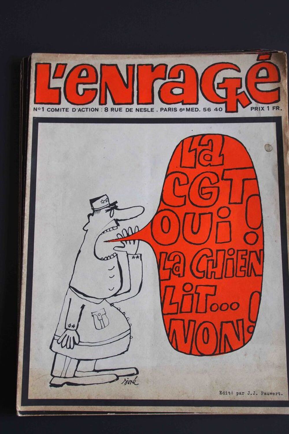 L'ENRAG&Eacute; n&deg;1 - 1968 Livres et BD