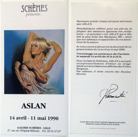 Rare :  Pin Up  (Aslan, anne 1983) Ddicac par l'auteur Sainte-Foy-ls-Lyon (69)