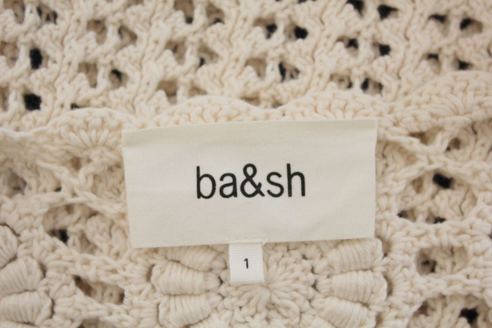 Top crochet &eacute;cru BA&amp;SH mod&egrave;le Forli T.1 Vêtements