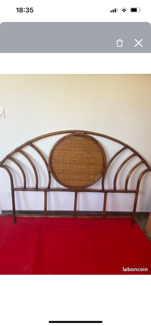 Tte de lit bois pour lit en 140 cm  110 Damville (27)