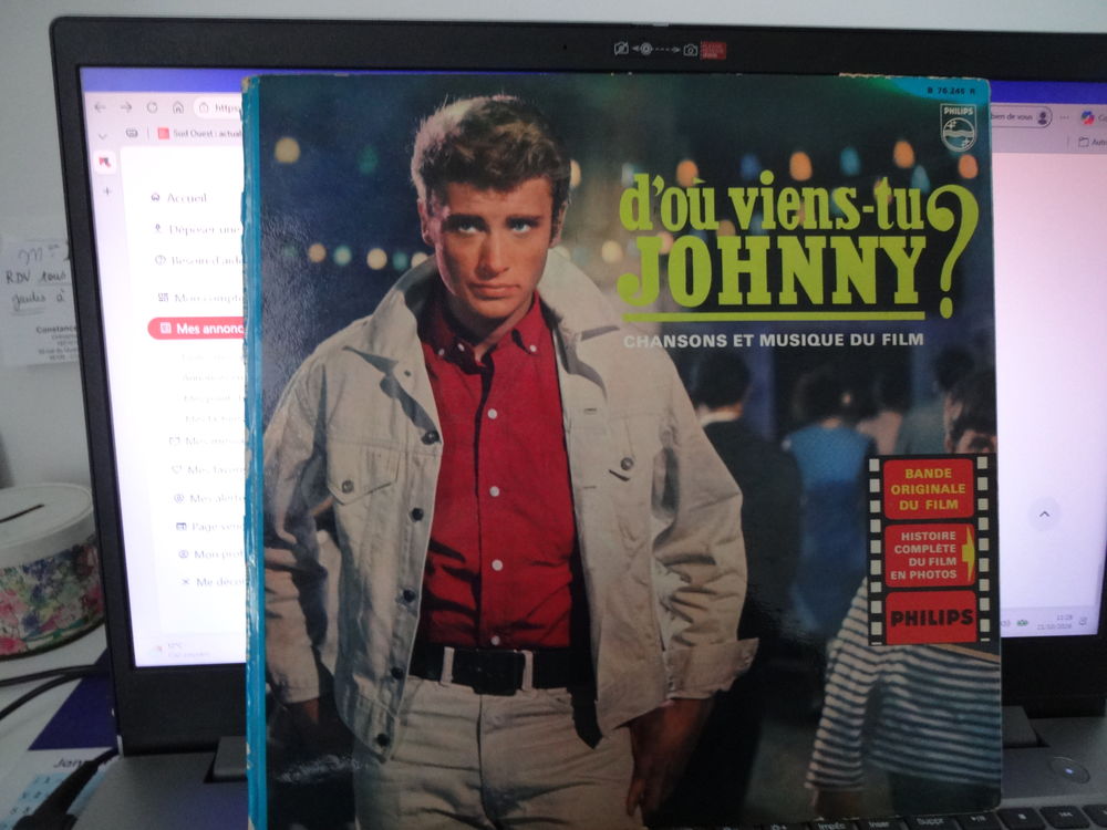 vinyle 33 tour JOHNNY HALLYDAY TEL / 0627473514 CD et vinyles