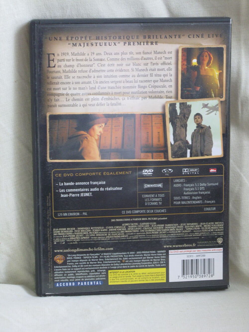 Un long dimanche de fian&ccedil;ailles DVD et blu-ray