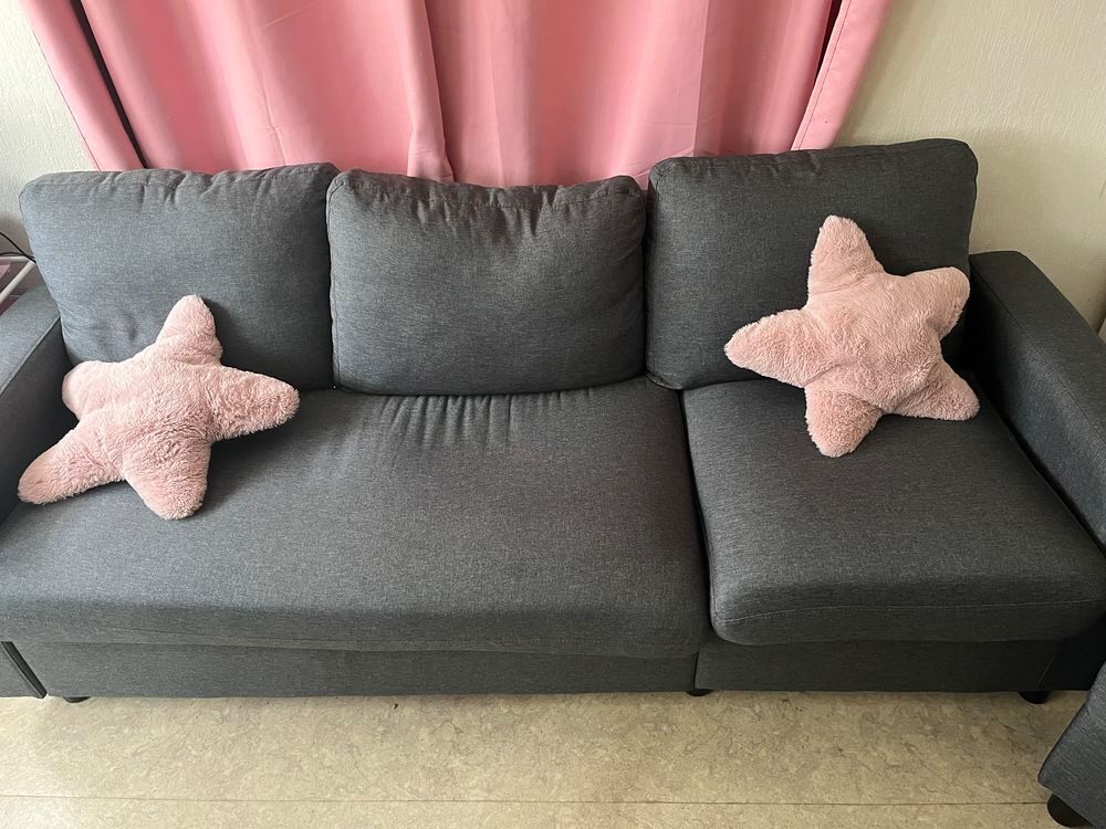 Banquette 3 places et 1 pouf Meubles