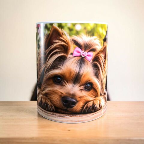 Mug chien Yorkshire, mignon, animaux, canin, cadeau, gift Saint-Loup-sur-Semouse (70)