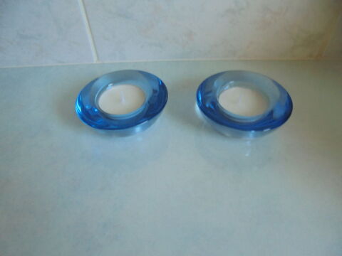 Lot de 2 photophores bleus (100) 5 Tours (37)