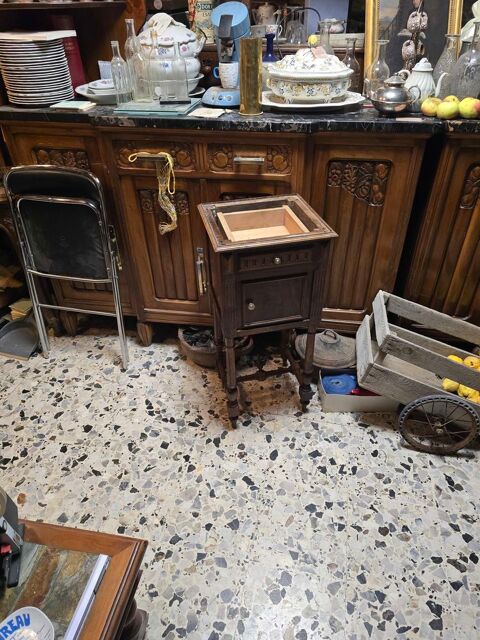 buffet art deco avec dessus marbre noir avec veine clair 1 Aspres-sur-Buëch (05)