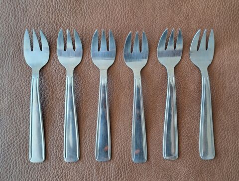 lot de 6 fourchette � dessert en inox 13,2x2,5 cm 2 Carnon Plage (34)