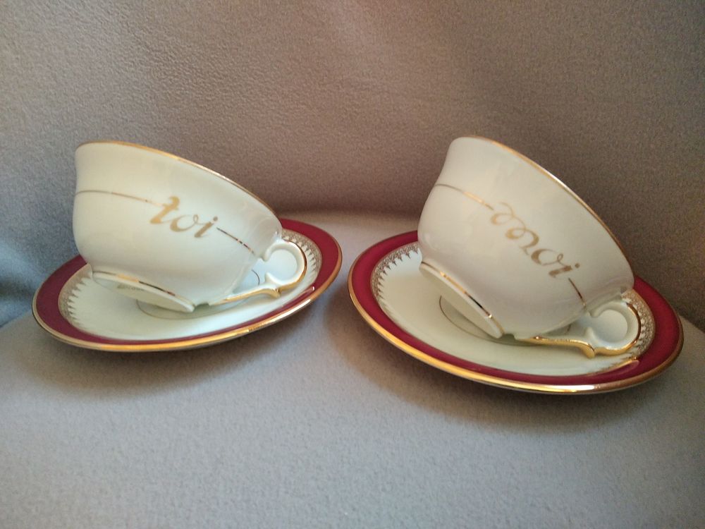 Duo de tasses &agrave; d&eacute;jeuner Cuisine