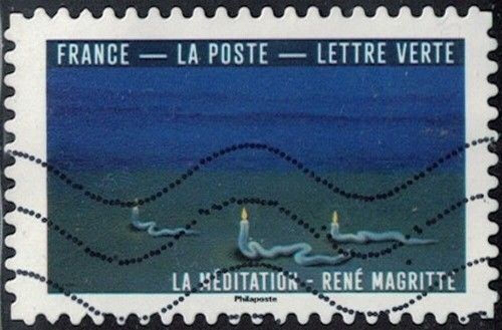 France 2026 Oblit&eacute;r&eacute; Used Le Bleu dans l'Art La m&eacute;ditation R 