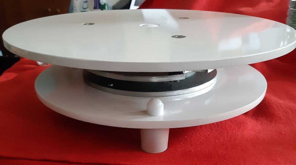 Pr&eacute;sentoir plateau tournant motoris&eacute; diam&egrave;tre 35 cm - NEUF Dcoration