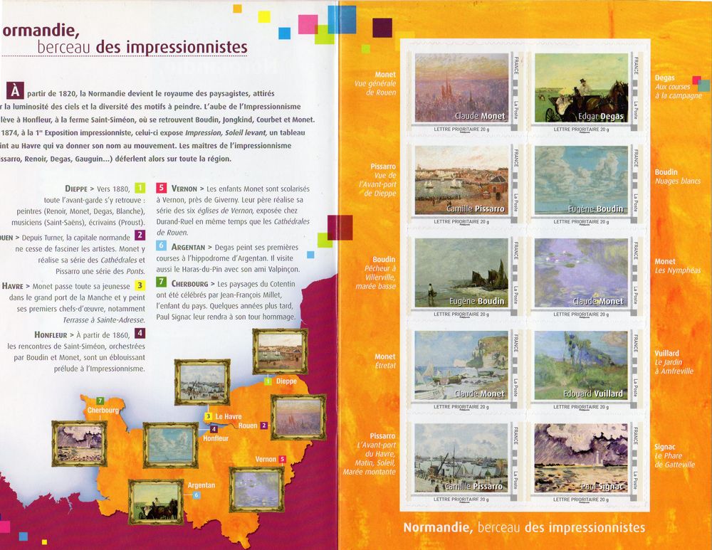 FRANCE .
FEUILLET COLLECTOR DE LA POSTE 