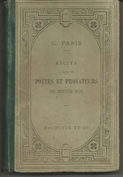 G PARIS Récits extraits des poètes / prosateurs du MOYEN AGE 5 Montauban (82)