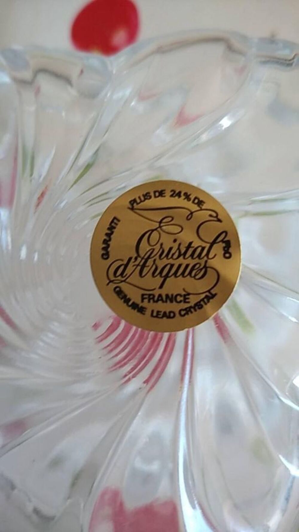 Bonbonni&egrave;re en cristal d'Arques Décoration