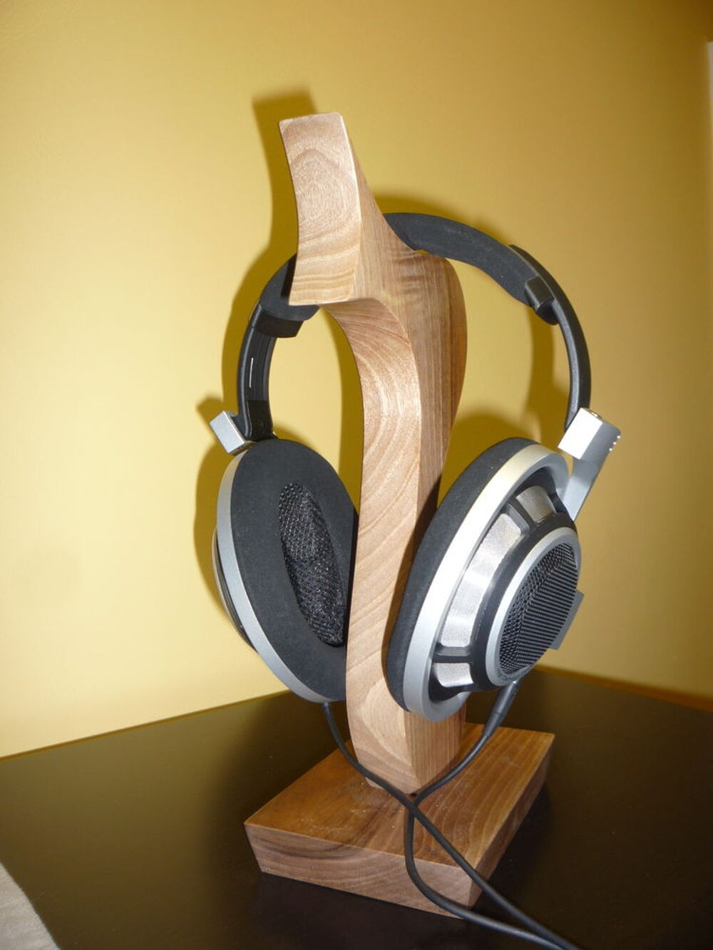 support casque HIFI bois Audio et hifi