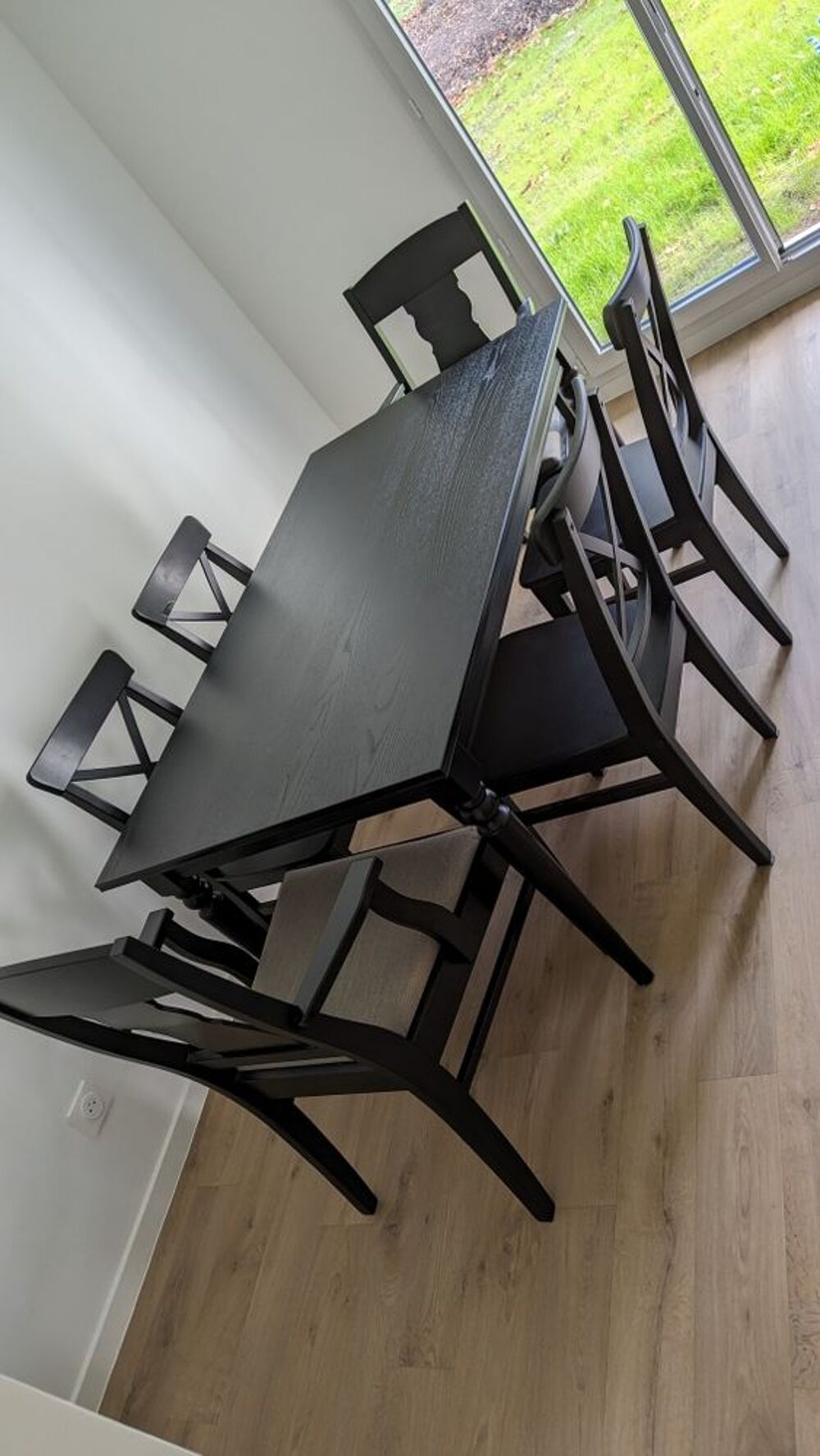Table &agrave; manger Ikea extensible INGATORP 6 chaises Meubles