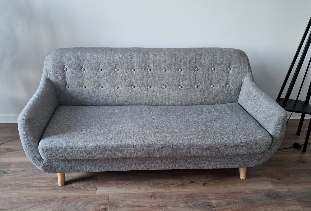 Canap&eacute; scandinave 3 places gris Excellent &eacute;tat. YNOK-2024 Meubles
