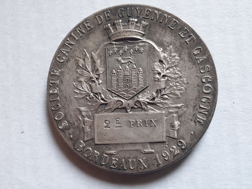 M&eacute;daille Soci&eacute;t&eacute; Canine de Guyenne &amp; Gascogne 