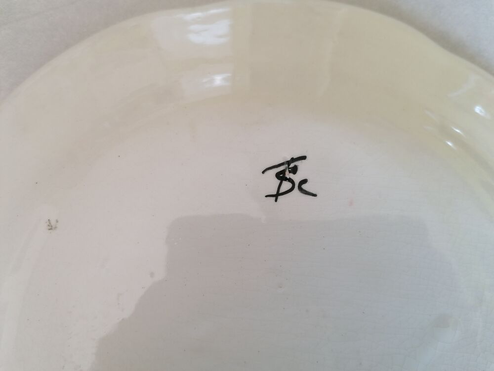 Ancienne assiette Sarreguemines 