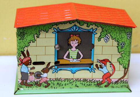 Tirelire � syst�me t�le lithographi�e la petite caissi�re 30 Issy-les-Moulineaux (92)