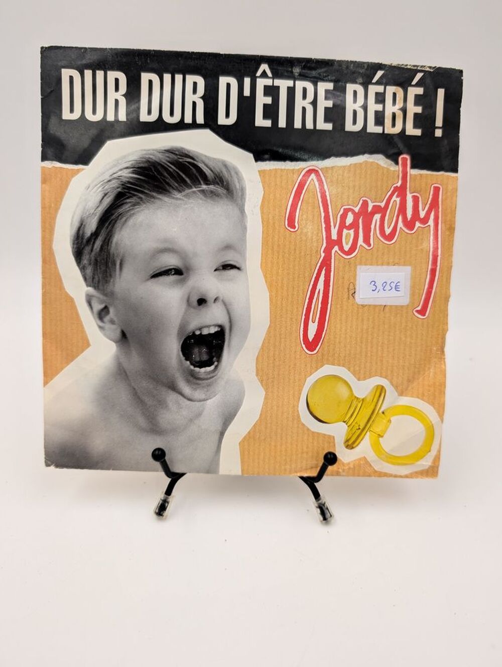 Vinyle 45 tours Jordy : Dur Dur d'&Ecirc;tre B&eacute;b&eacute; ! en fourreau CD et vinyles