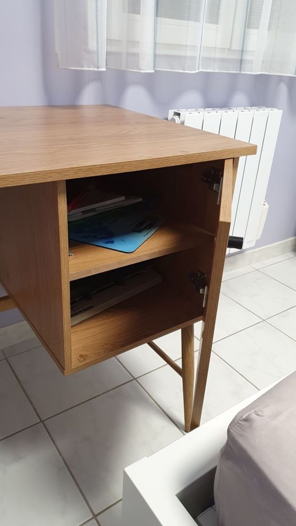 Bureau acier aspect bois Meubles