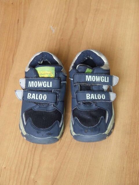 Baskets � scratch bleue, LE LIVRE DE LA JUNGLE, Pointure 27 4 Bagnolet (93)