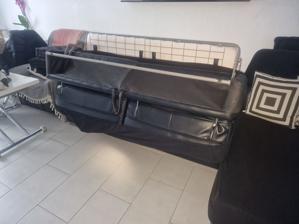 CANAPE CONVERTIBLE D ANGLE RAPIDO SIMILI CUIR Meubles
