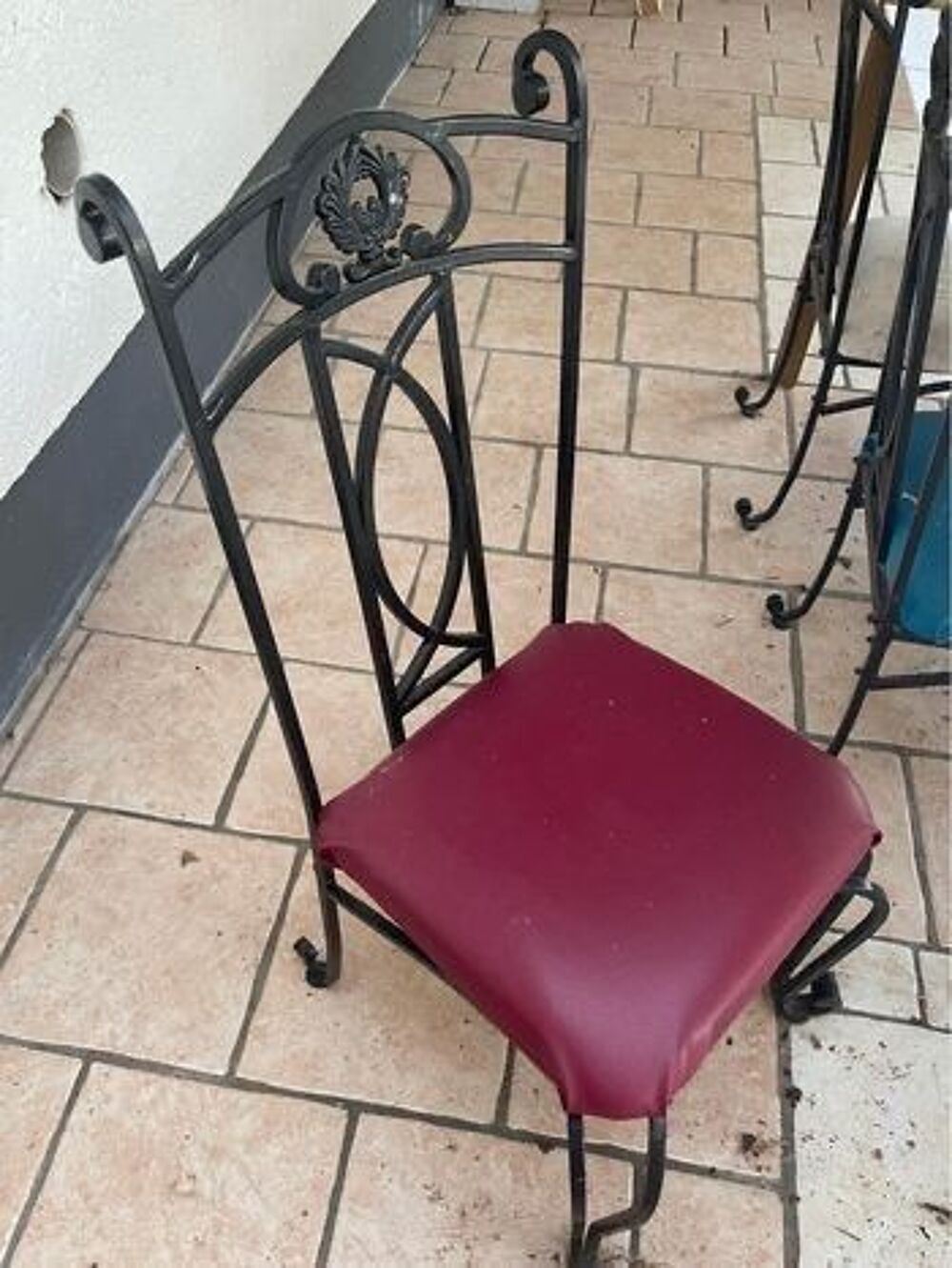 chaise en fer forg&eacute; Meubles