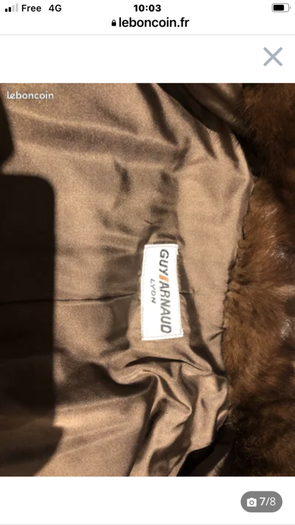 Manteau v&eacute;ritable vison Guy Arnaud Vêtements