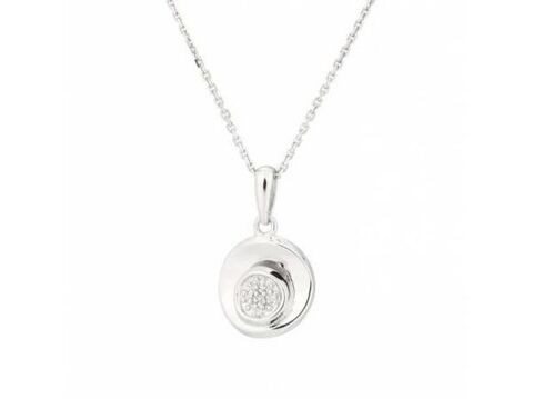 Pendentif en argent 925/1000 de forme ronde serti 45 Le Bouscat (33)