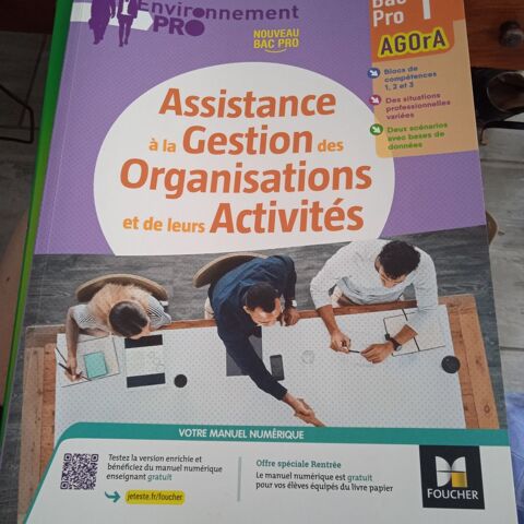 Assistance � la gestion des organisations niveau 1ere Ed Fou 8 Le P�age-de-Roussillon (38)