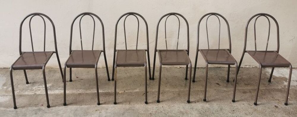 lot de 6 chaises anciennes type "bistrot" Meubles