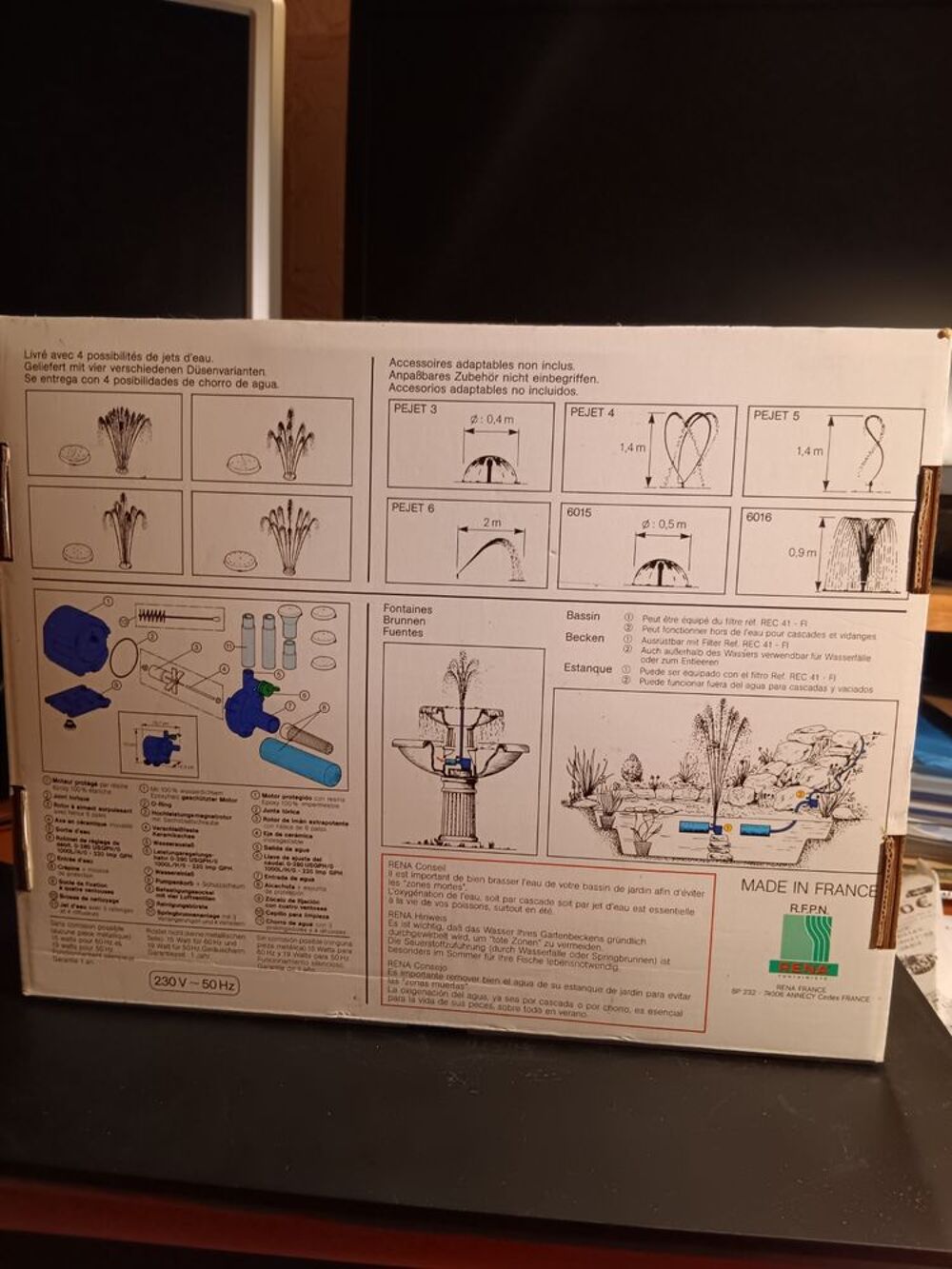 POMPE RENA POUR JET D'EAU 
Jardin