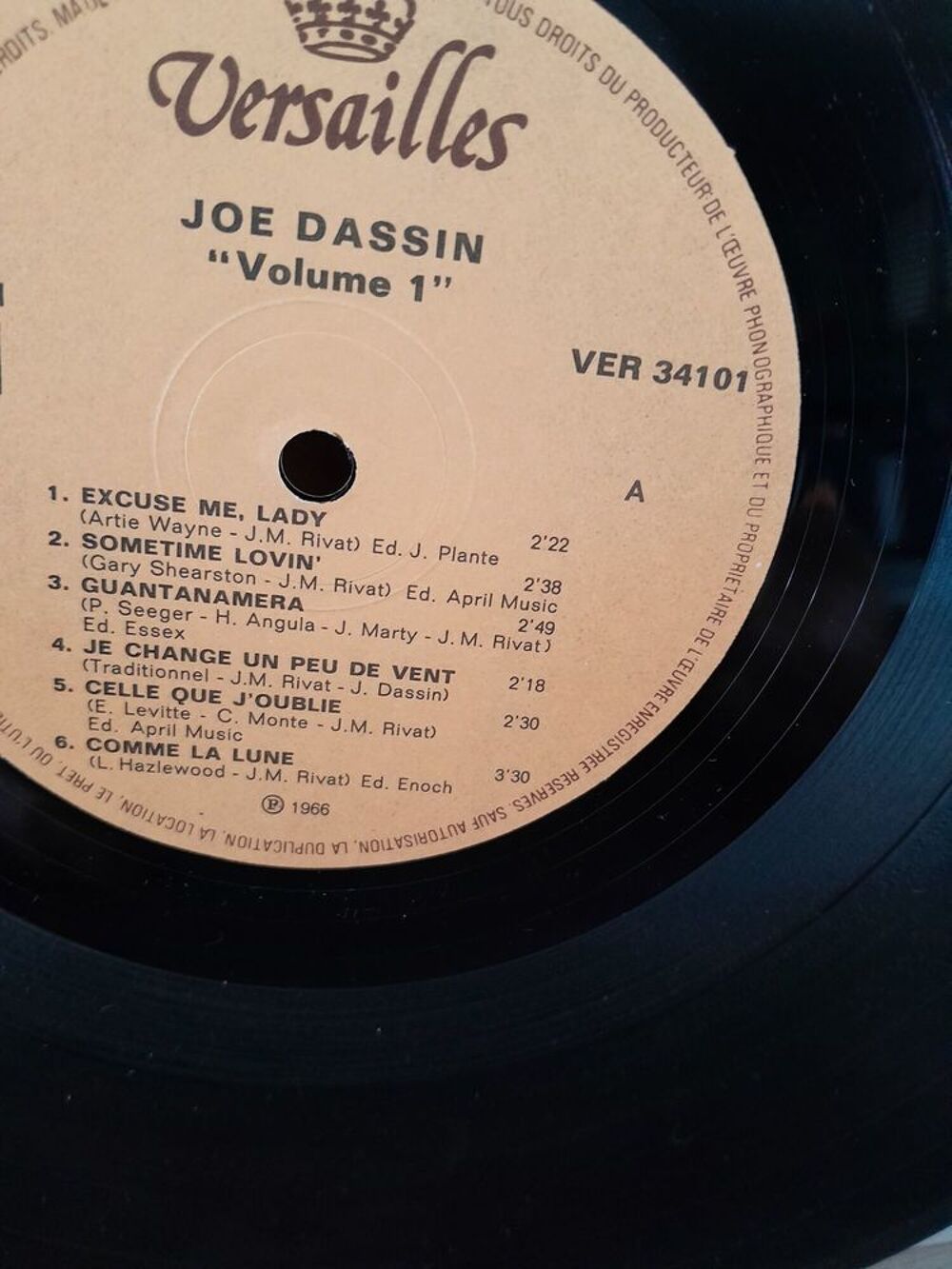 JOE DASSIN vinyle 33 tours tel /0627473514 CD et vinyles
