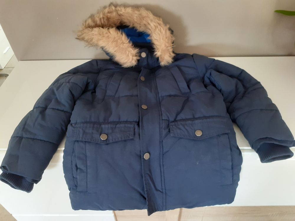 parka chaude bleu okaidi Vtements enfants