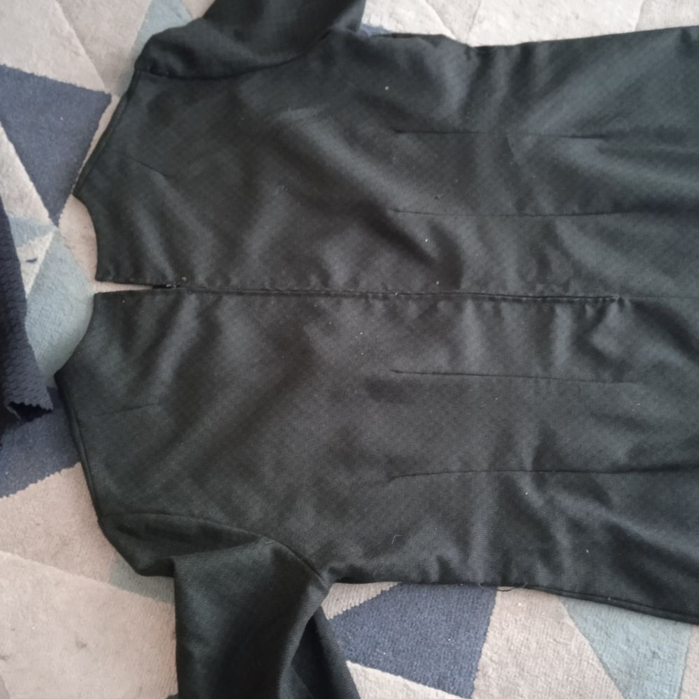 Robe cousue main T 44 coton et polyester, kaki fermeture &eacute;cl Vêtements