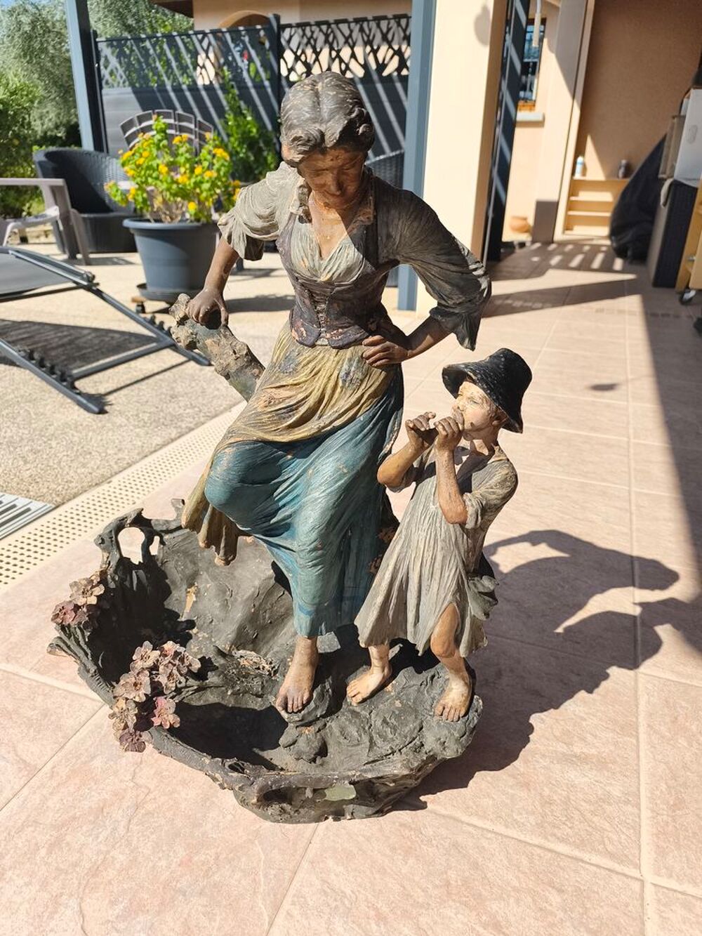 Statue Mere et son enfant 