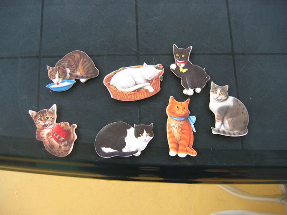 Tableau magn&eacute;tique couleur avec 7 chats Dcoration