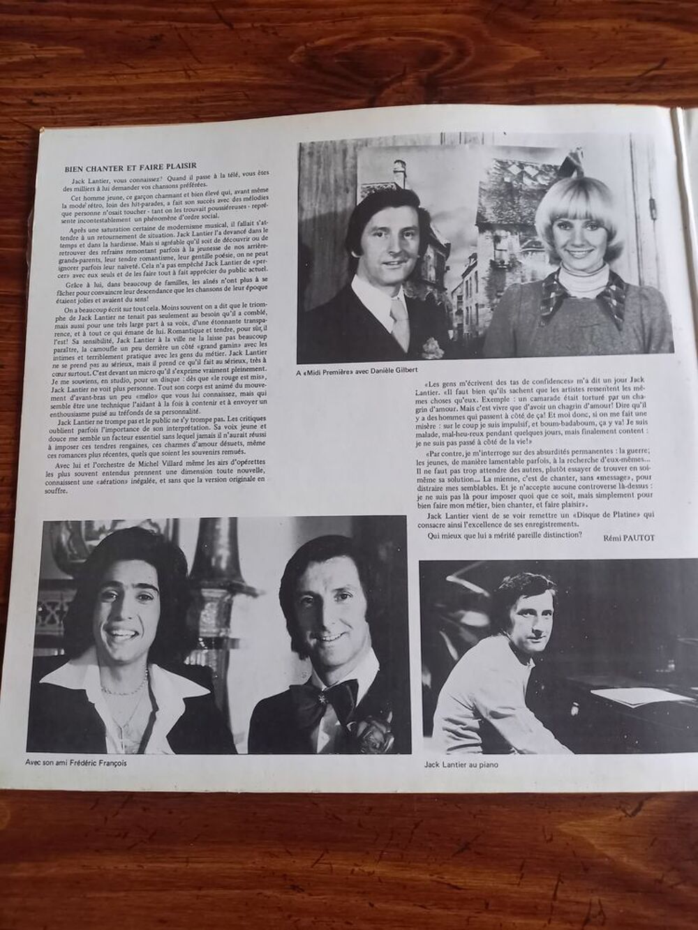 2 Disques 33 tours JACK LANTIER CD et vinyles