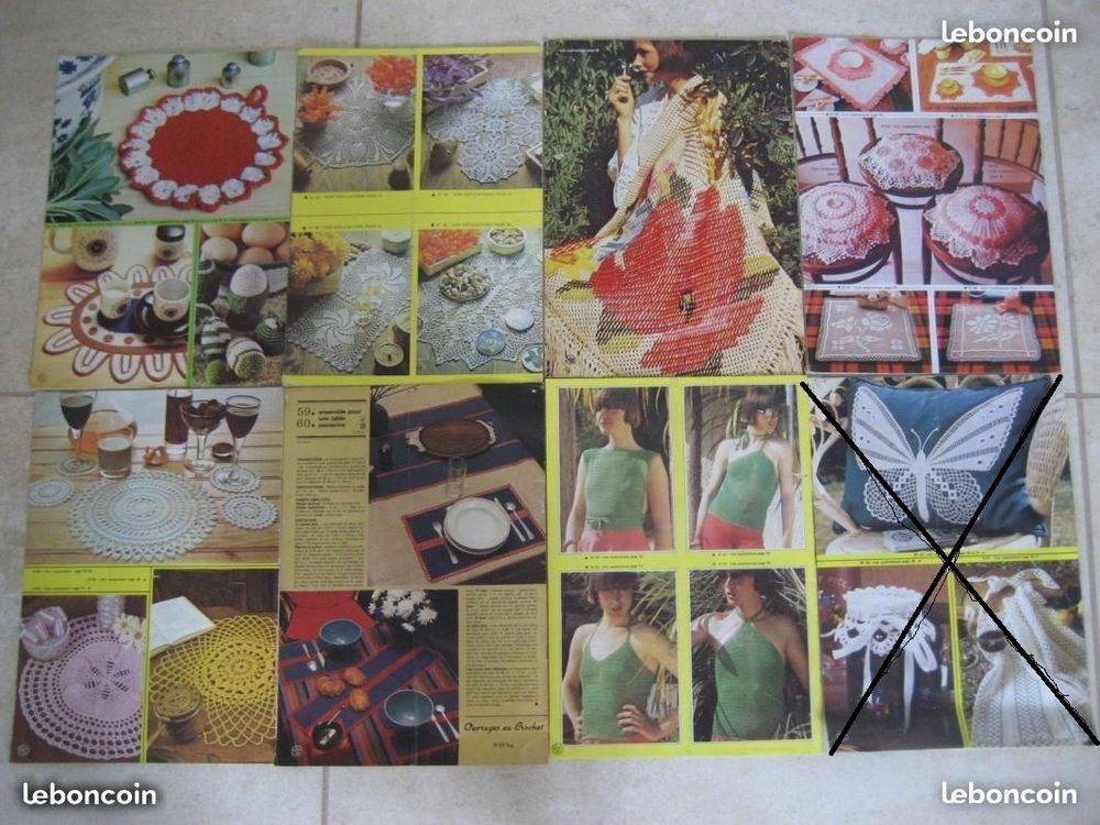 OUVRAGES au CROCHET (HS Tout le Tricot) Vintage Livres et BD