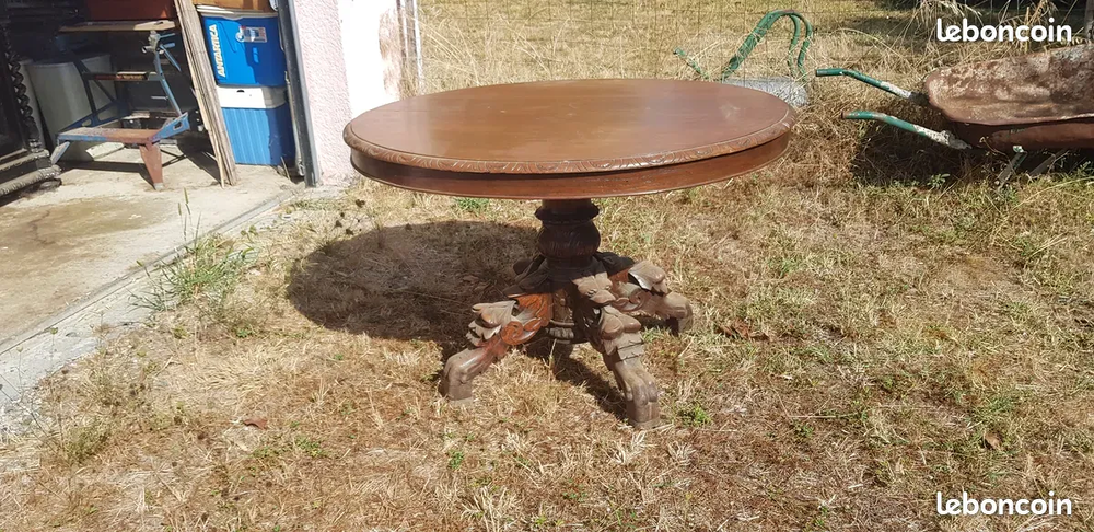 Rare table bois massif Meubles