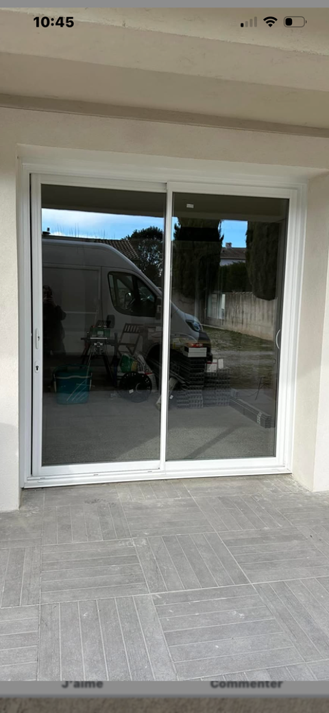 Coulissant Aluminium Blanc 2 VTX 1600 84100 Orange