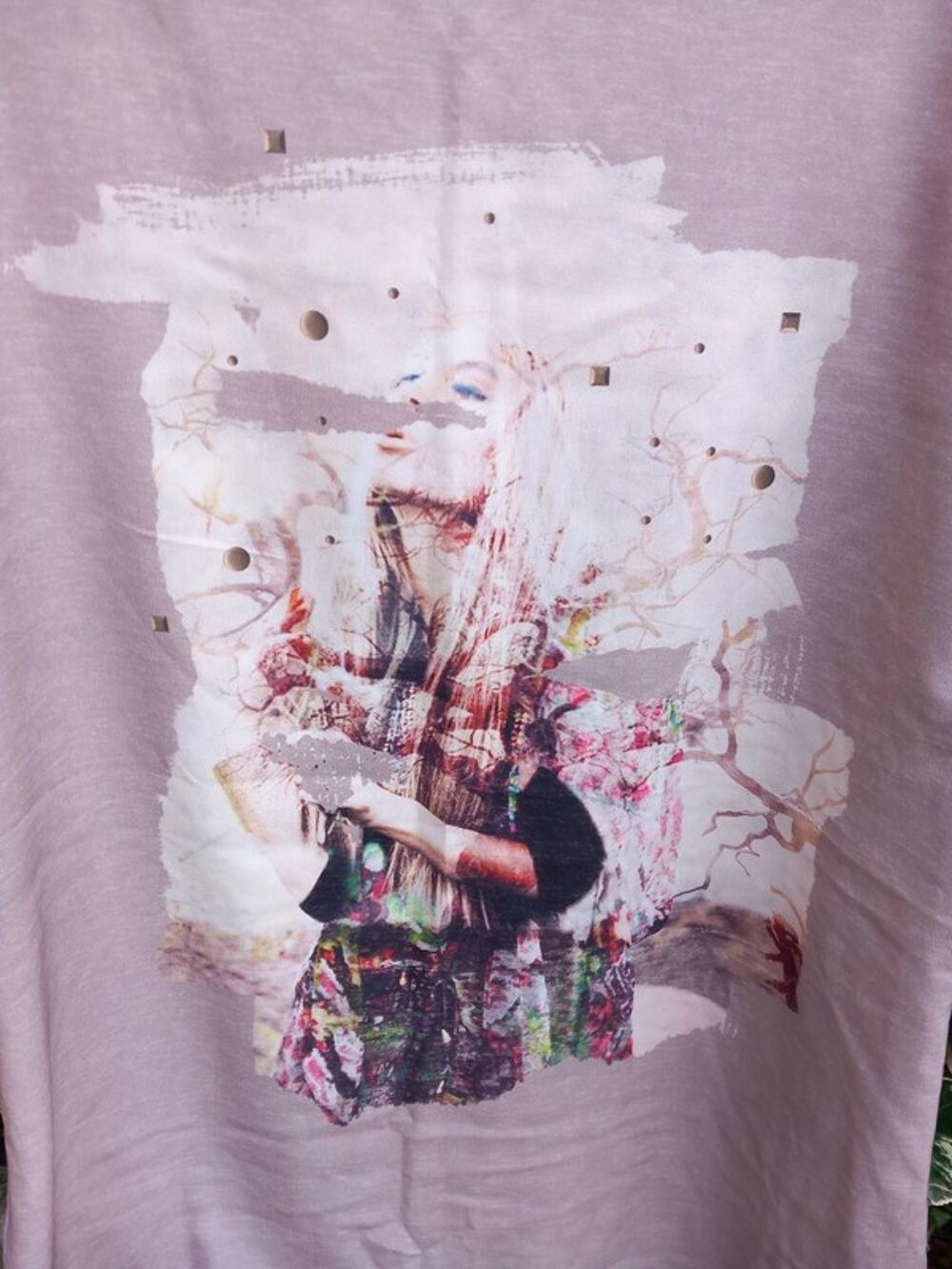 T-shirt beige long femme Vêtements