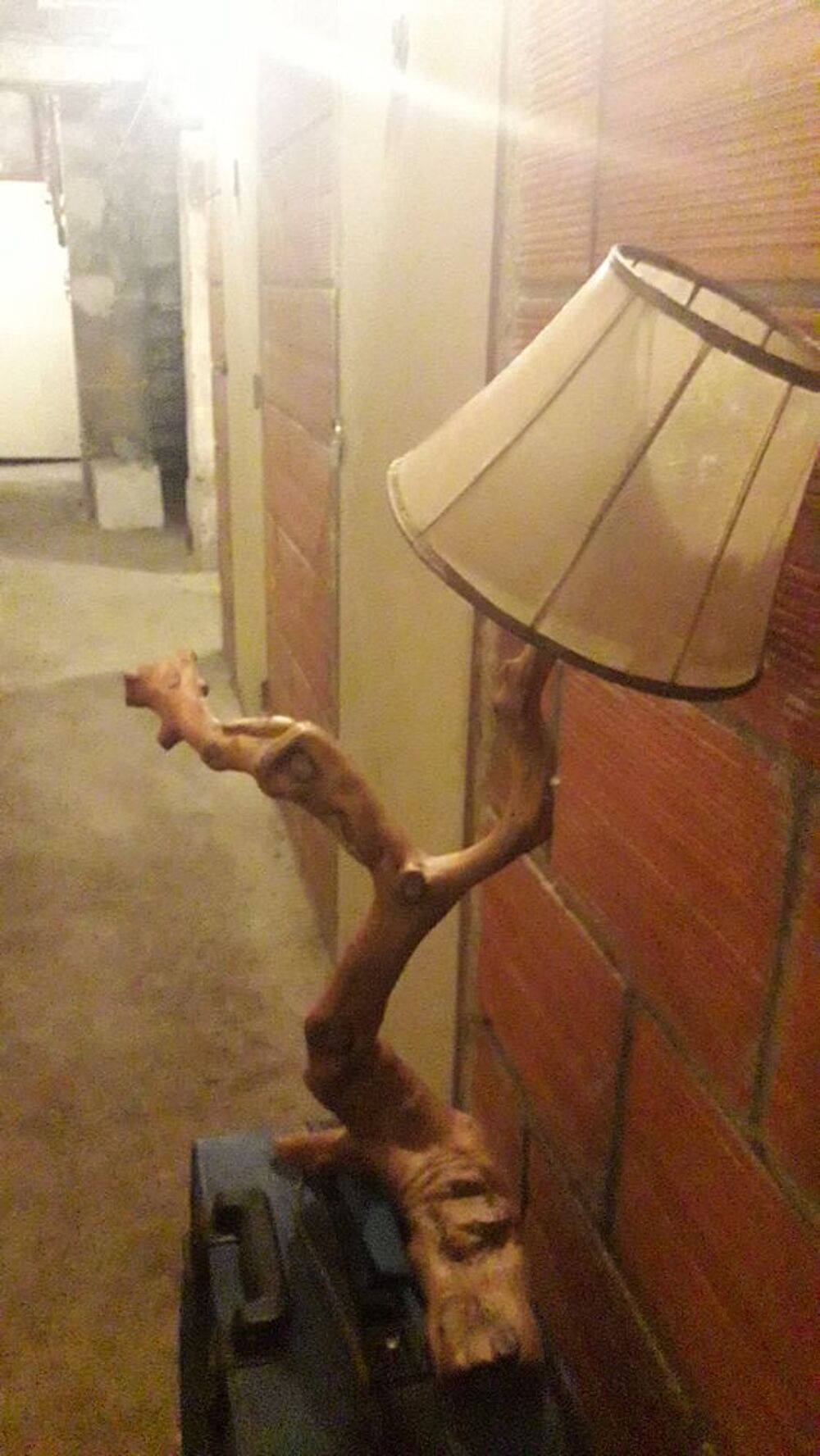 Lampe en olivier Décoration