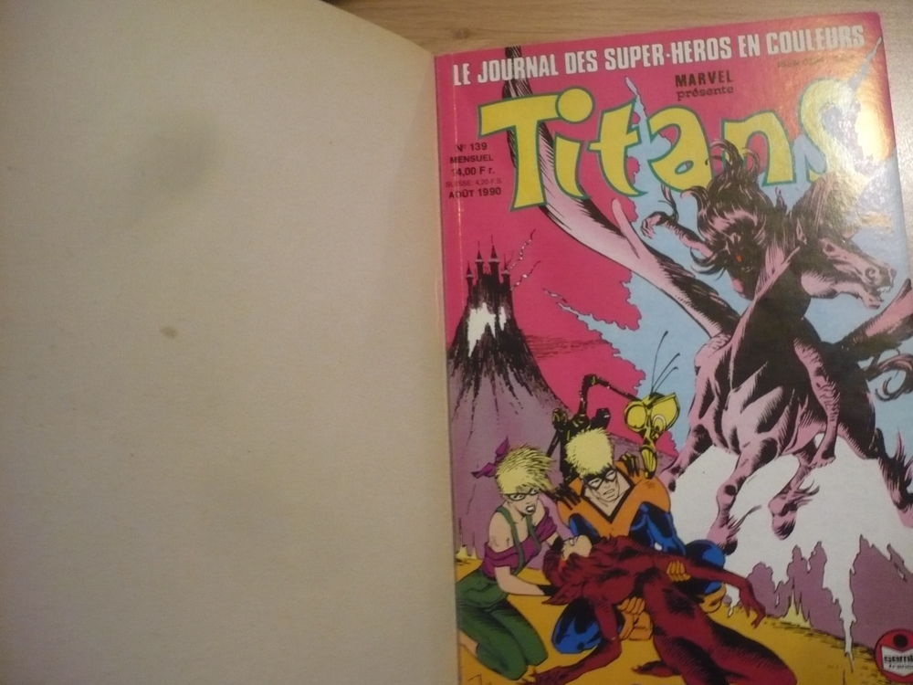 BD TITANS - Album MARVEL N&deg; 47 ( N&deg; 139, 140, 141) 1990 Livres et BD