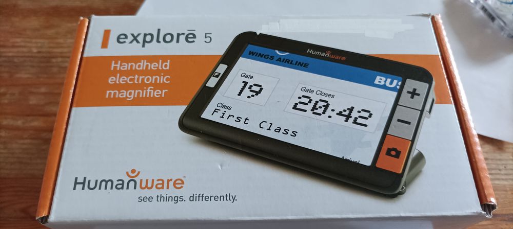 LOUPE ELECTRONIQUE POUR MAL VOYANT
EXPLORE 5
TRES PEU SERVIE Matériel informatique