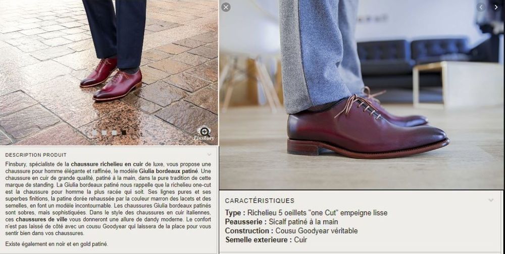 Chaussures Finsbury "Giulia" richelieu neuves - 100€ P40/41 Chaussures