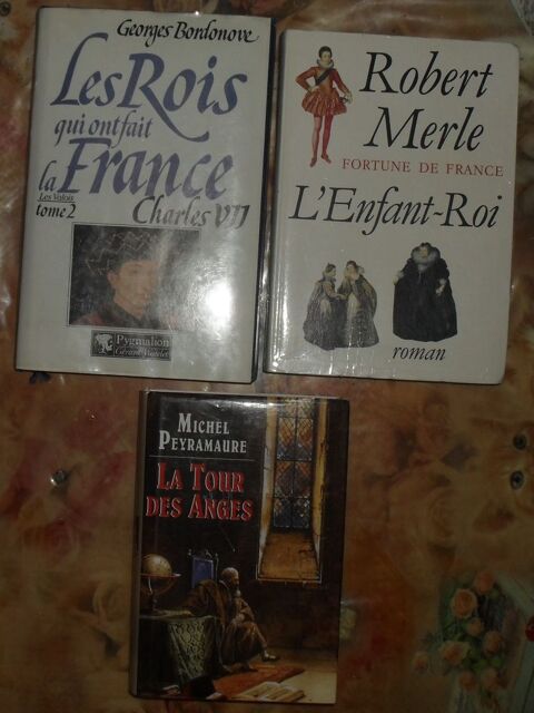  3 livres d'Hist Charles 7, L'Enfant-Roi, La Tour des Anges 20 Montreuil (93)