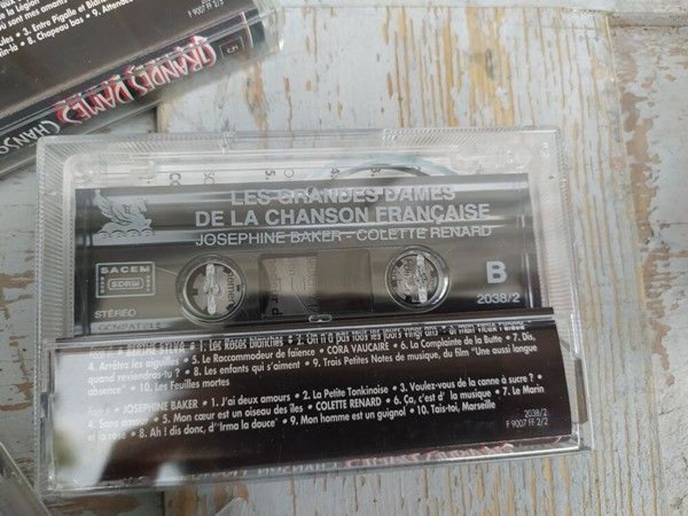 5 Cassettes Audio Les Grandes Dames de la Chanson Fran&ccedil;aise CD et vinyles